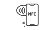 Pictograma untact interacțiunea NFC