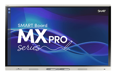 Vedere frontală a unui afișaj interactiv SMART Board MX Pro V4