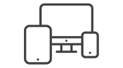 "Graphic icon representing multiple devices.